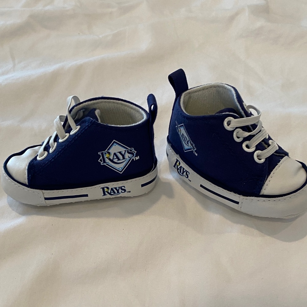Kids Blue and White Shoes